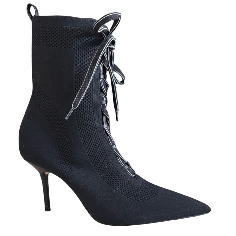 Zara Black Heeled Boots